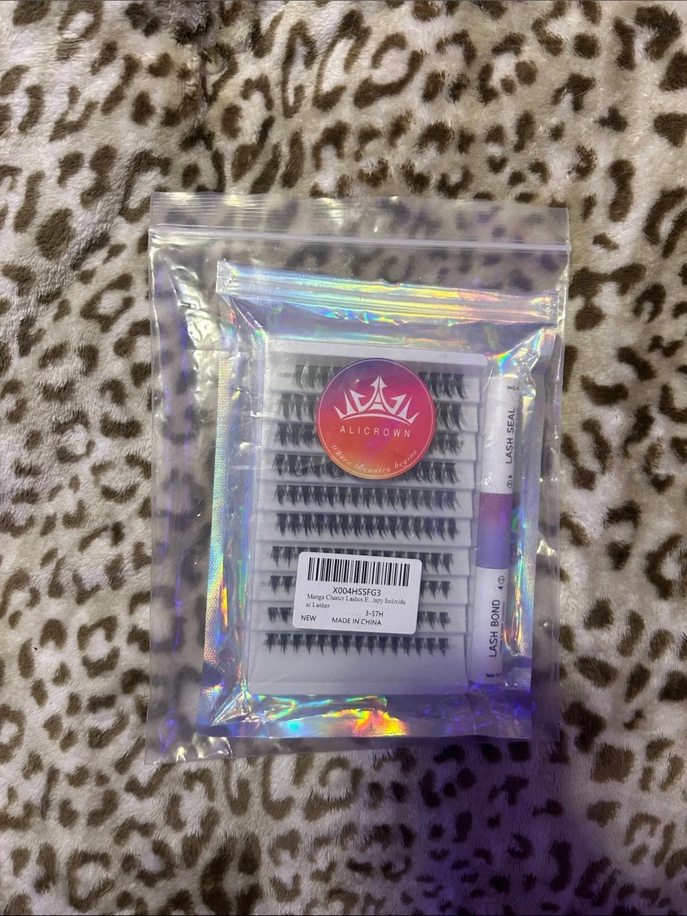 Crown Individual Lash Clusters with Lash Bond - Black